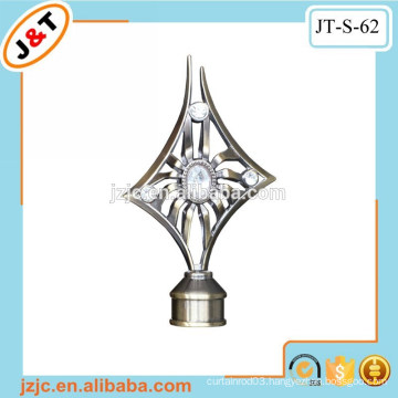 diamond curtain rod finials